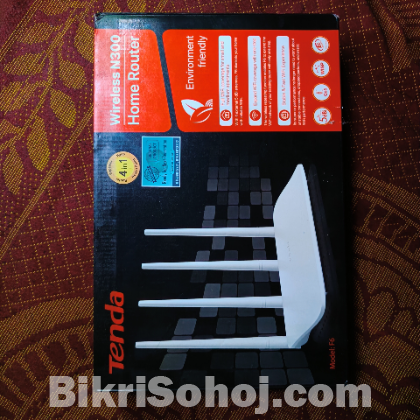 Tenda F6 Wi-fi Router 300mbps Speed 4 External Antennas